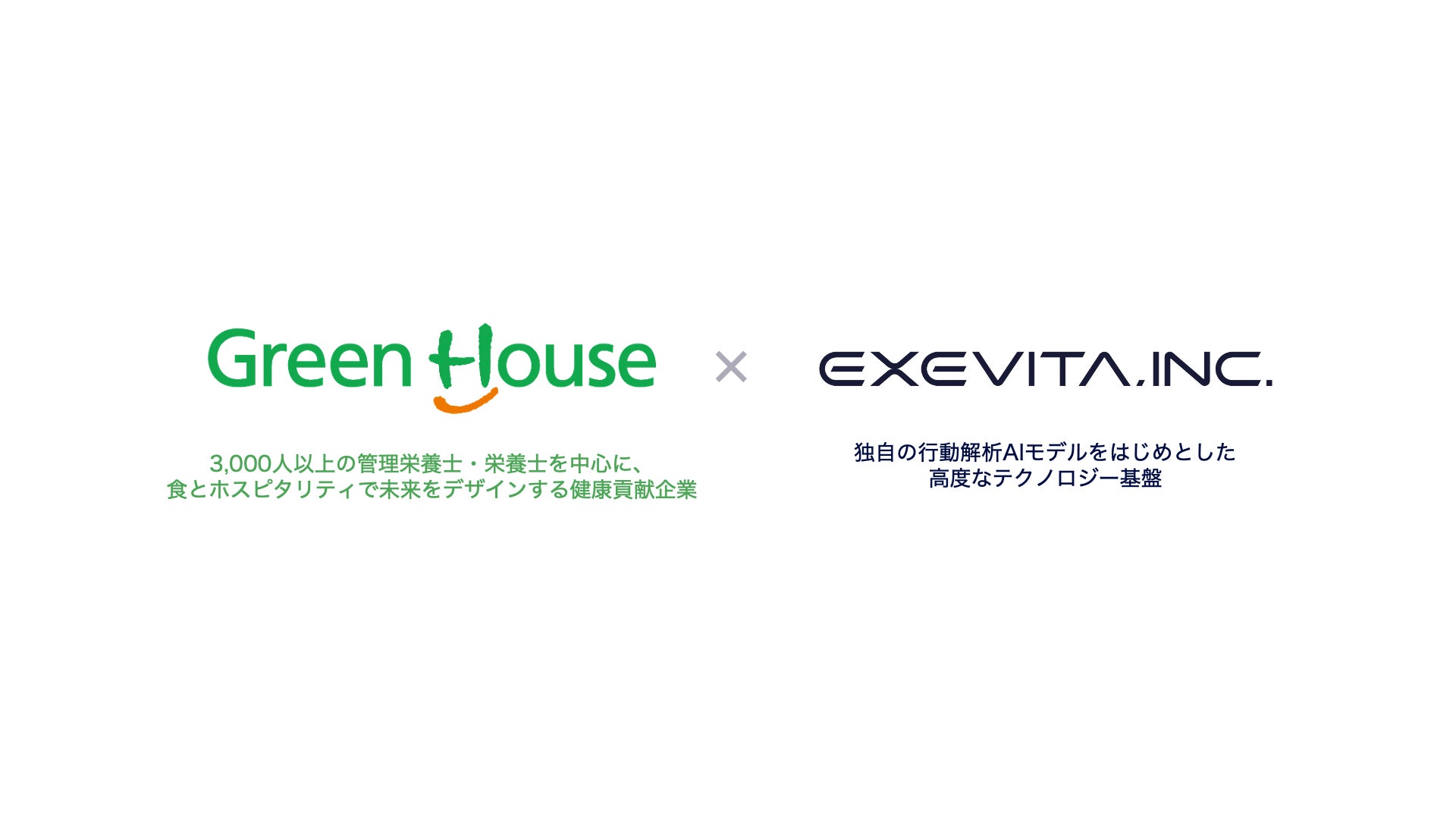 エグゼヴィータとグリーンハウス、両社の強みを掛け合わせた次世代型・健康経営プラットフォームの共同開発を開始