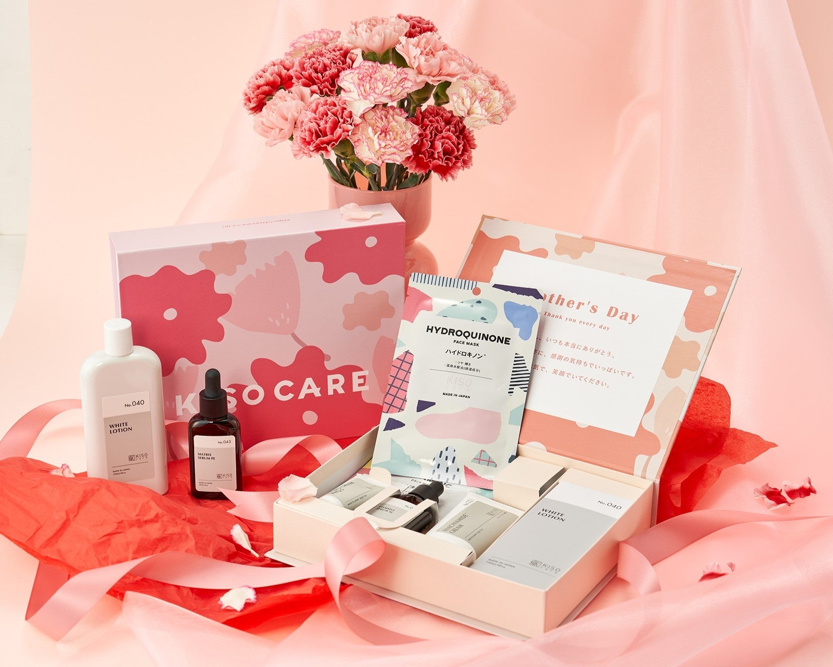 いつもありがとうをスキンケアに。KISOCAREの「母の日ギフトボックス2026」が予約販売中！3月31日より数量限定で販売開始。
