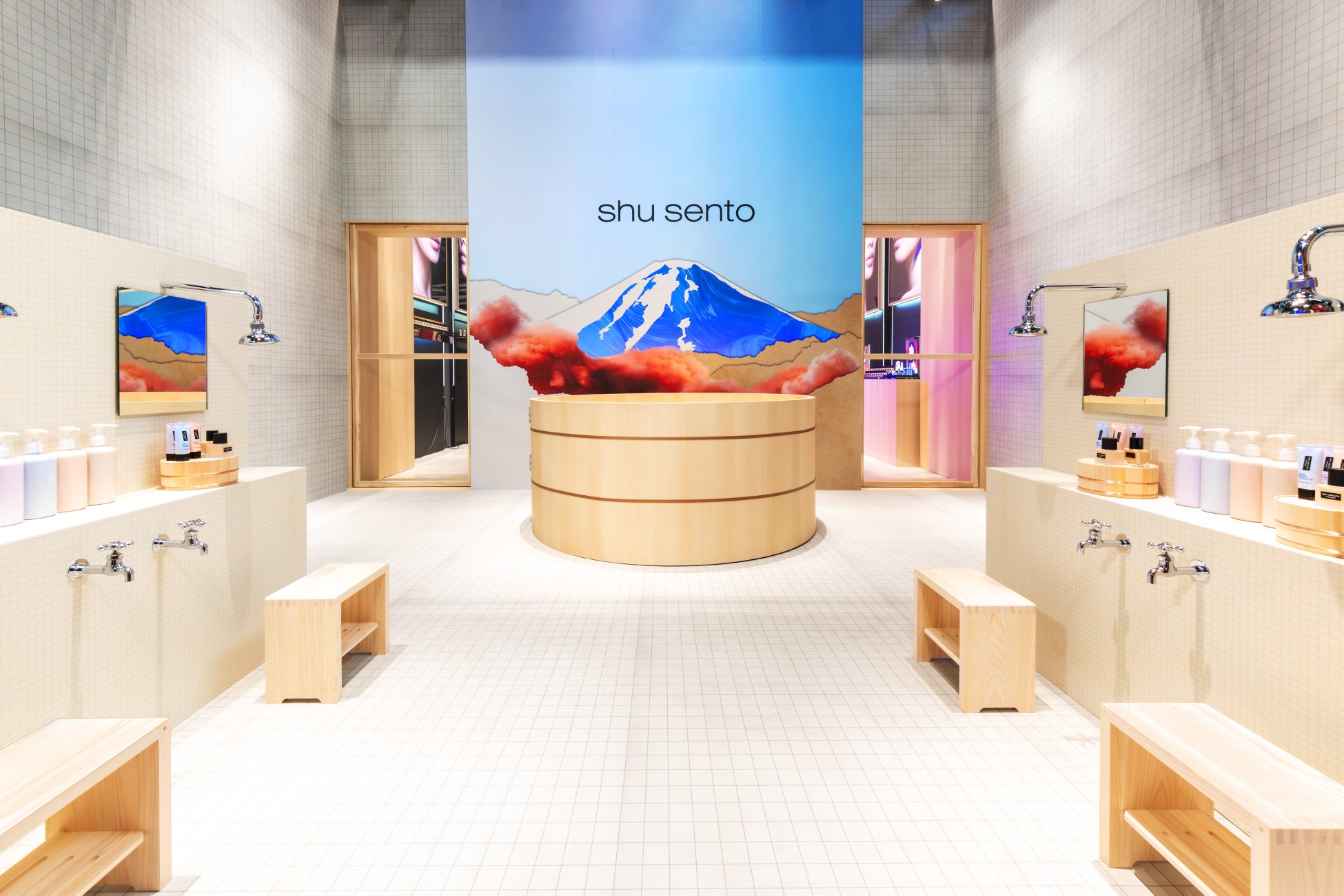 shu uemura ポップアップイベント- “銭湯”をテーマにした「shu sento」を&TEAM FUMA&JOが体験