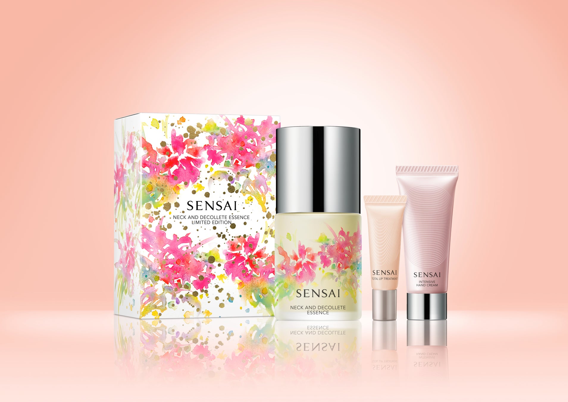 欧州でも人気を博す、SENSAI「ネック　アンド　デコルテ　エッセンス」が春らしい華やかなデザインになって登場 数量限定セット2026年4月1日（水）発売。