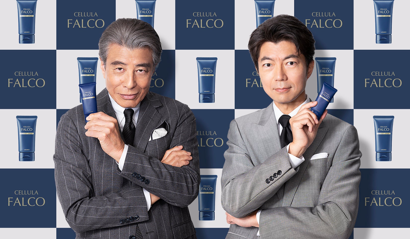 卵殻膜※1配合　男性向けオールインワンクリーム「チェルラー ファルコ パーフェクトクリーム」　舘ひろしさん、仲村トオルさん　CM起用2年目となる新インタビュー動画を公開
