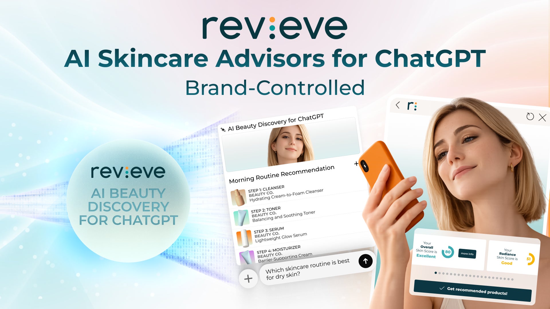 Revieve、Generative AIディスカバリープラットフォームへの展開を拡大 ChatGPT向けAI Skin Advisorから開始