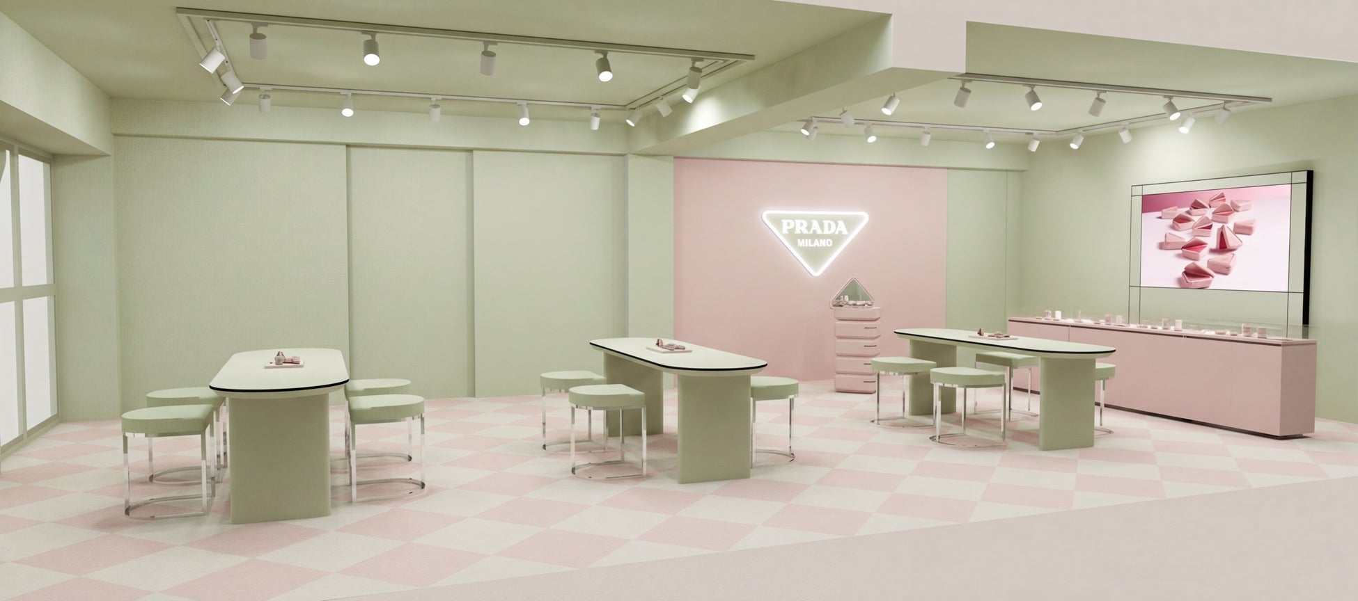 ＜プラダ ビューティ＞が「プラダ タッチ」の先行発売を記念した期間限定のイベントを東京・表参道にて開催