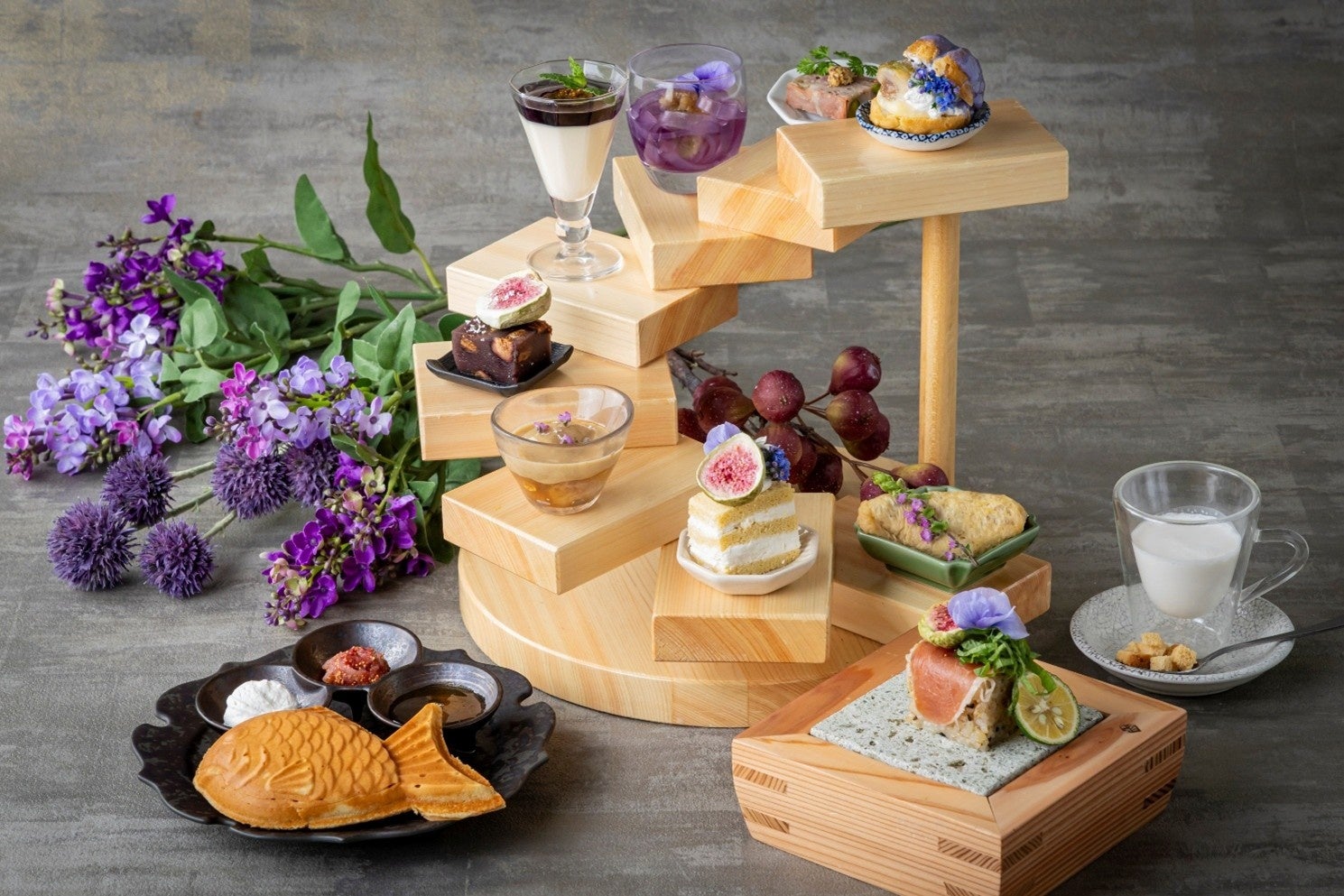 【ファンケル】「無花果（いちじく）とライラックのアフタヌーンティー」をファンケルのレストラン「創作料理 FANCL 令和本膳（東京銀座）」にて4月23日から販売開始
