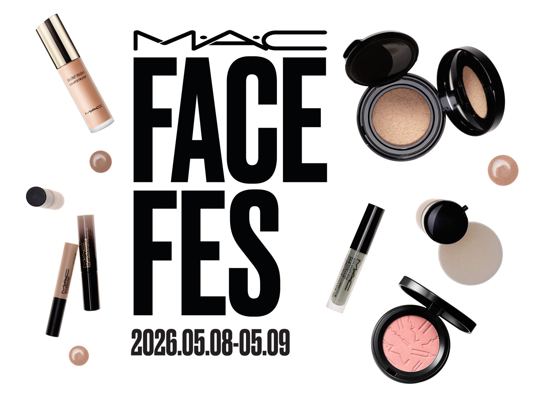 【M·A·C】M·A·Cのベースメイクをフェス感覚で楽しむ「FACE FES」開催！全国店舗で2日間限定の特別イベント