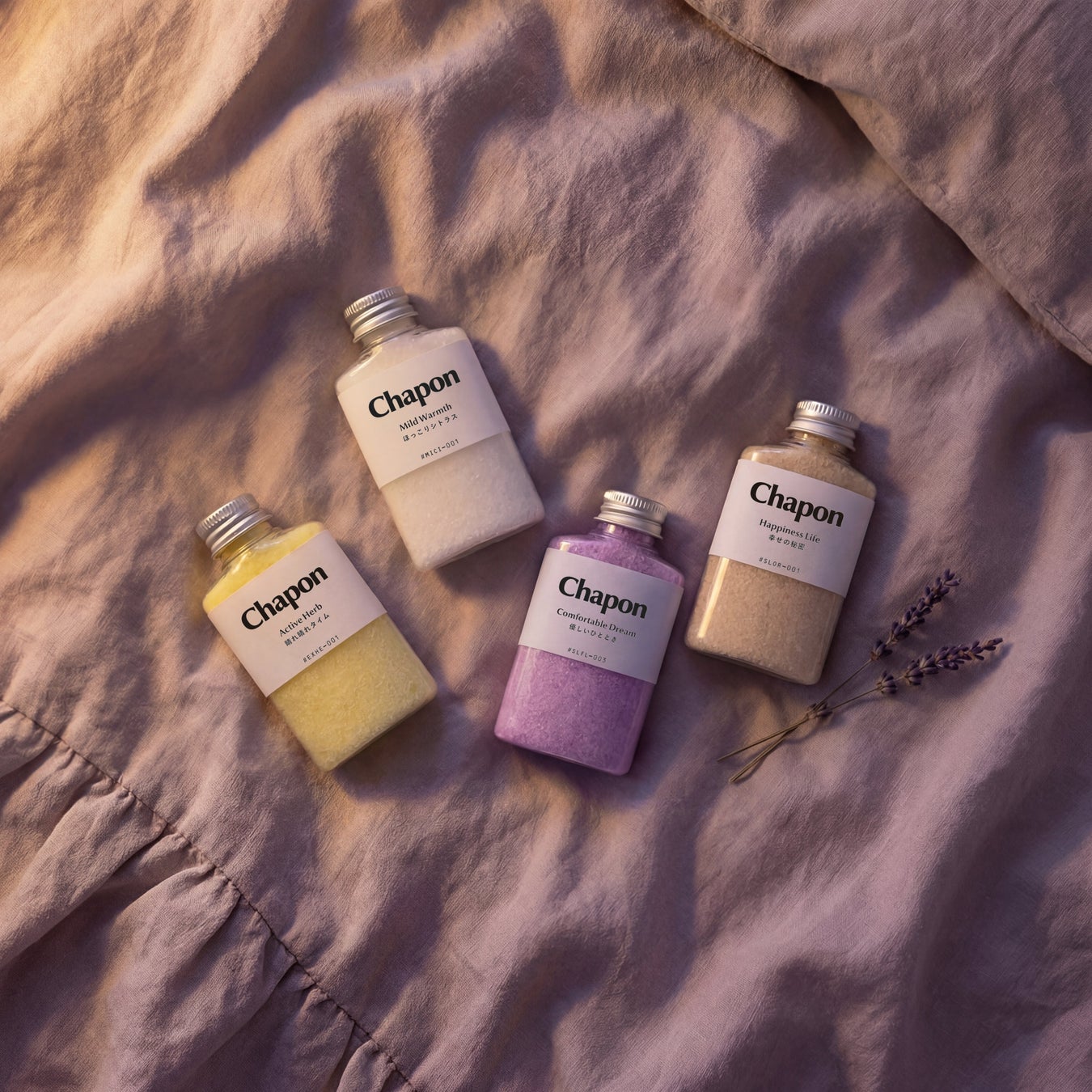 高級入浴剤「Chapon」、くらしの悩みコレクション「気持ちのきりかえ」セットを販売開始