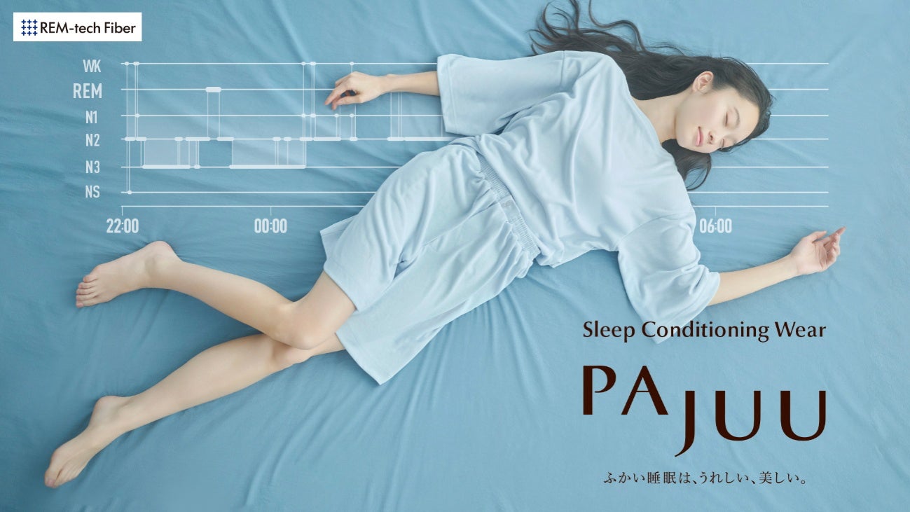 【脳波検証に基づくSleep Conditioning Wear】世界で最も眠れていない日本人女性へ。再生医療発の”睡眠美容”ブランド《PAJUU（パジュー）》誕生