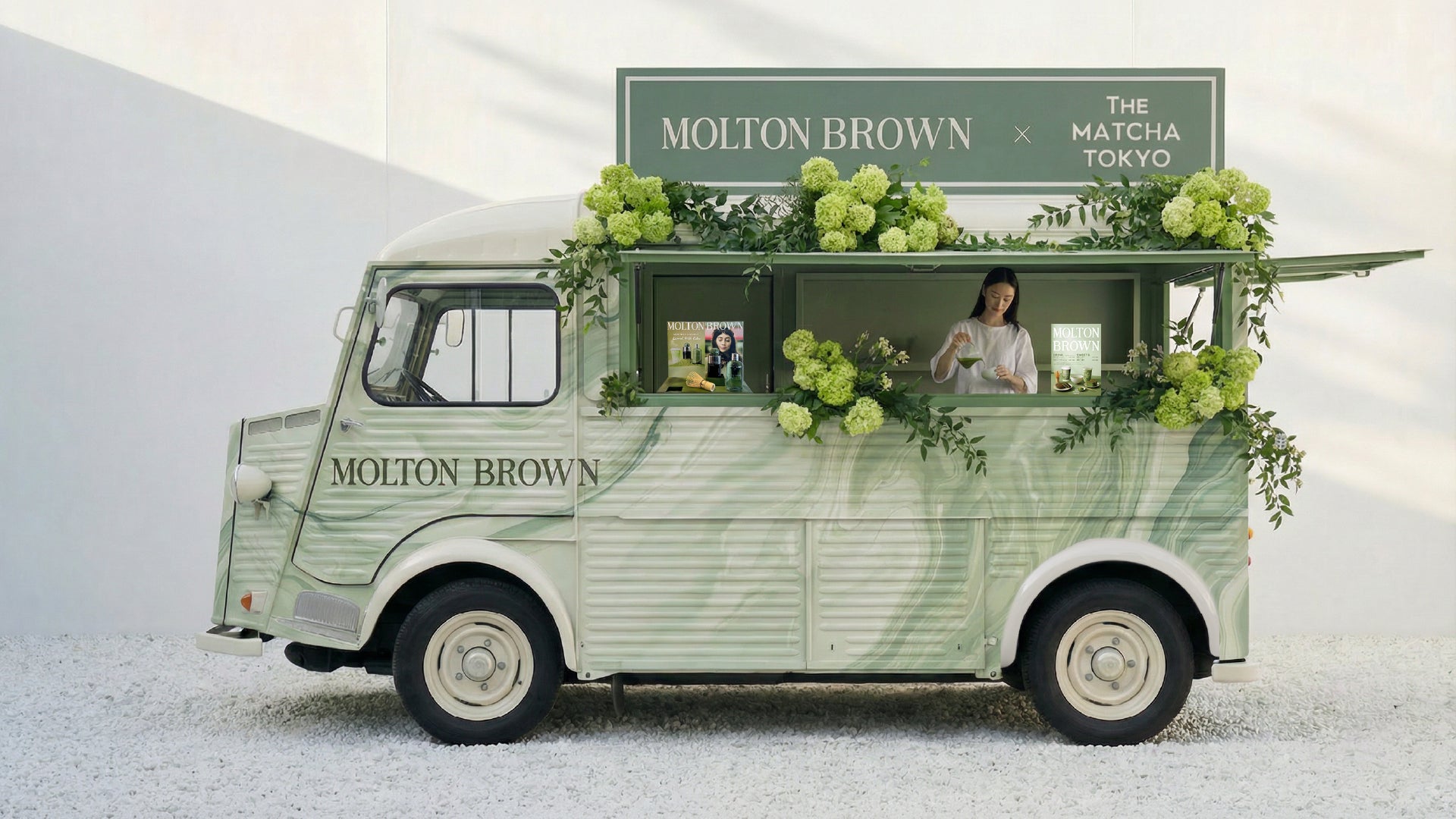 モルトンブラウン×THE MATCHA TOKYO、期間限定ポップアップイベント開催！カフェトラックにて抹茶スイーツ＆ラテを提供！