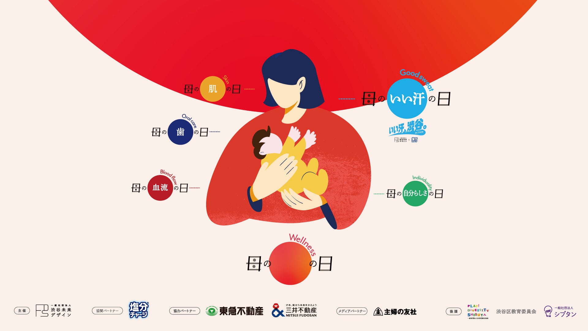 「母の日を、母の健康を想う日に。」母のウェルネスの日プロジェクト今年は新たに 母の”いい汗”の日を制定！渋谷を含む 11の団体・企業から母のウェルネスを発信