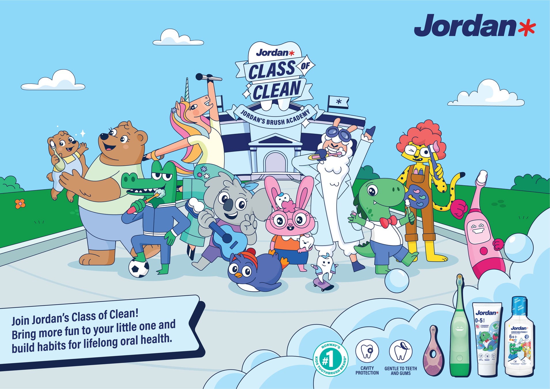 北欧発オーラルケアブランド「ジョーダン」の新キャラクター「New Universe」が新登場！~新デザインの一部製品がアカチャンホンポ全店とオンラインショップにて先行販売