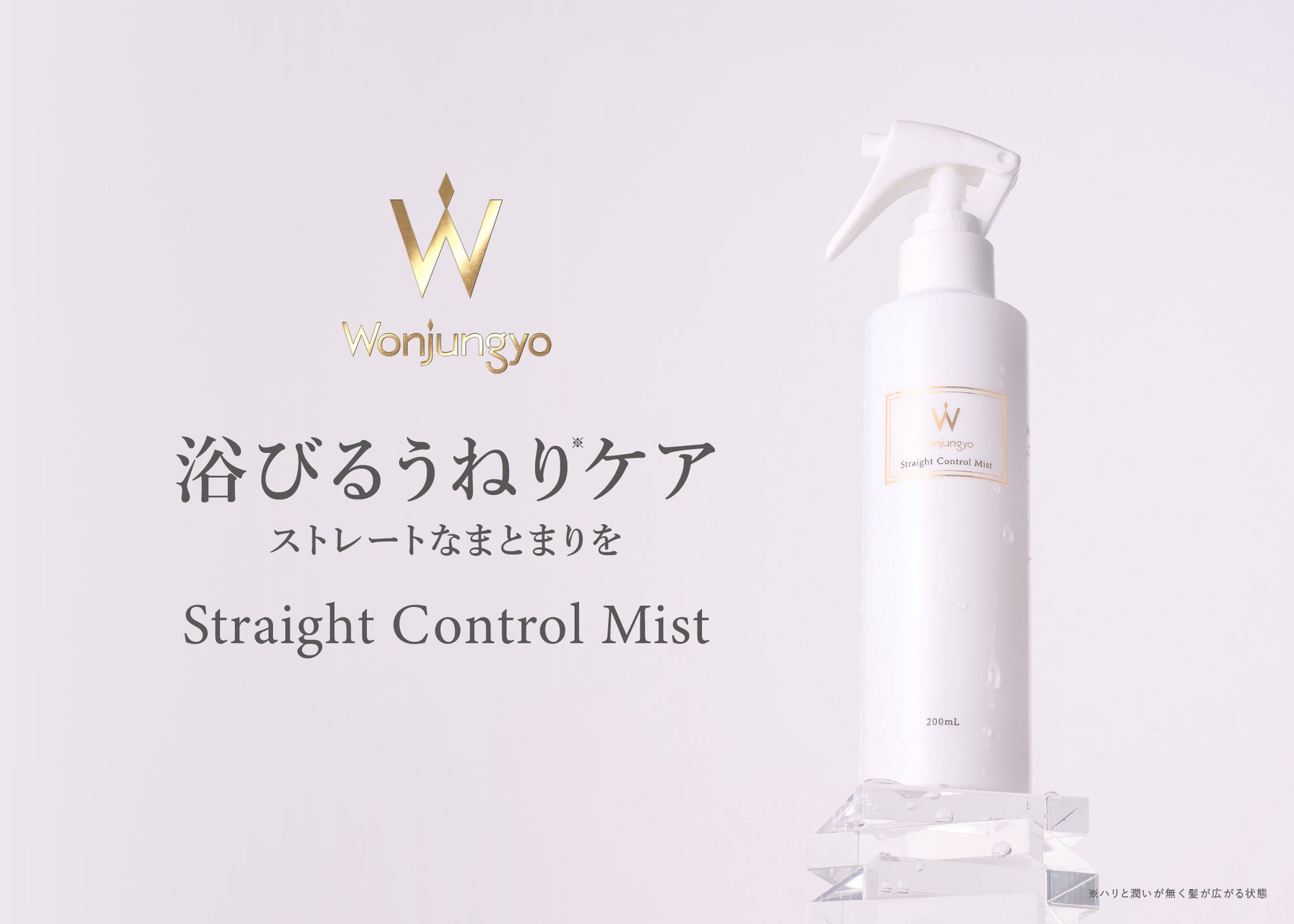 ＜Wonjungyo Hair＞ドライヤーで乾かした瞬間から、指通りの良いなめらかストレート髪へ 髪を補修してうねり（※1）を抑える、トリートメントヘアミストが新登場！