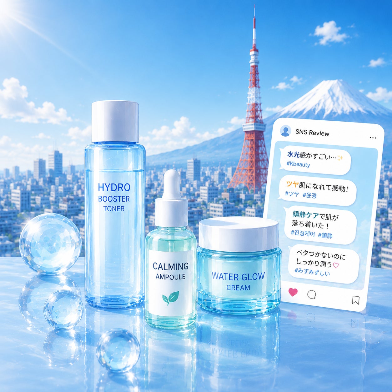 日本が注目する2026年のKビューティーは「水光感・ツヤ感・鎮静ケア」透明感のある軽やかな仕上がりを、より自然に