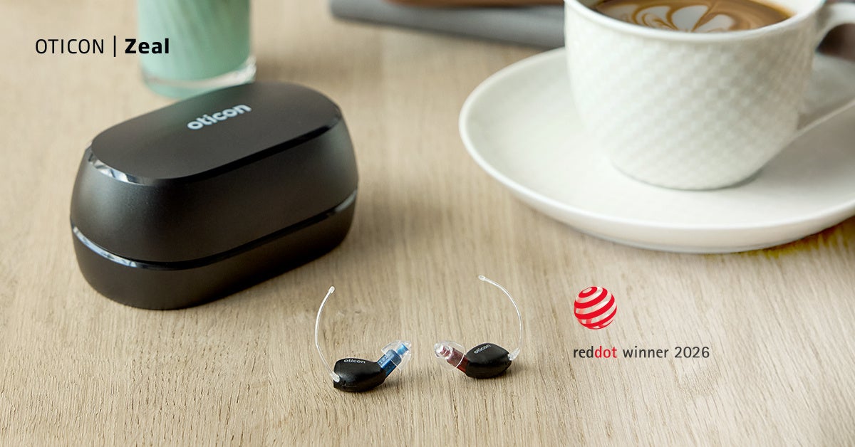 「All-in-Earのプレミアム補聴器「オーティコン ジール」が、「Red Dot Design Award 2026」を受賞！