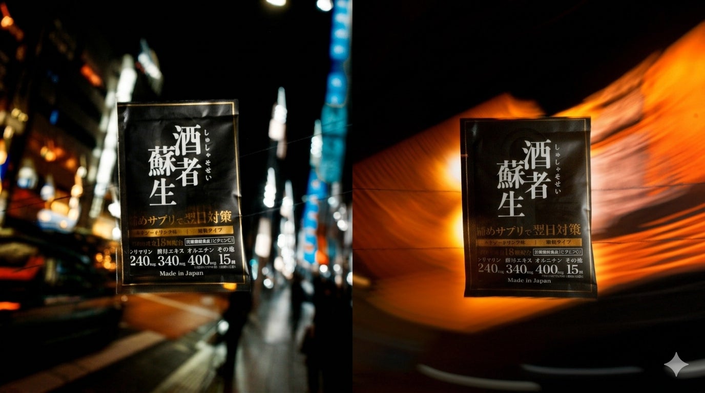 B2B ECプラットフォーム「グッズ」で、港区発の二日酔い対策サプリ「酒者蘇生（しゅしゃそせい）」の卸販売が開始されました