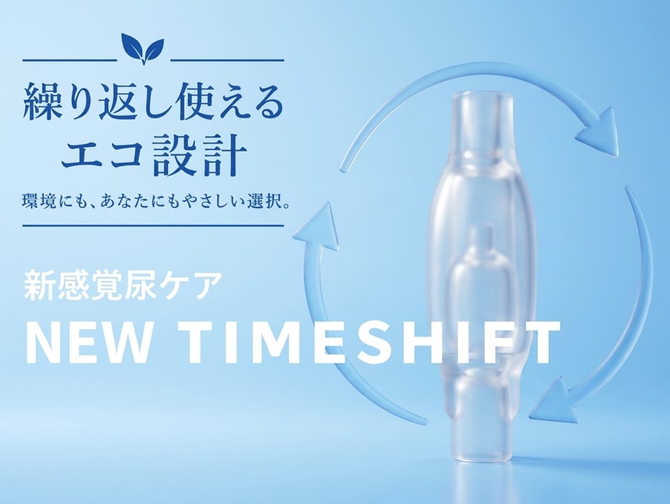 尿を吸収しない尿ケア『タイムシフト（TIMESHIFT）』に繰り返し使える新モデル登場