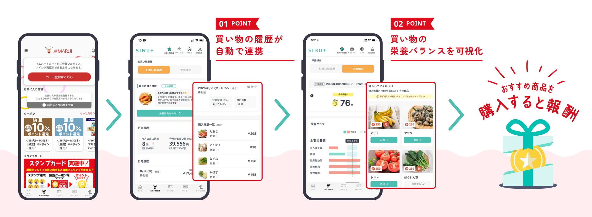 マルイ公式アプリに「健康が購買を変える」新機能を搭載！〜SIRU＋連携で、小売アプリが「行動変容」プラットフォームへ進化〜