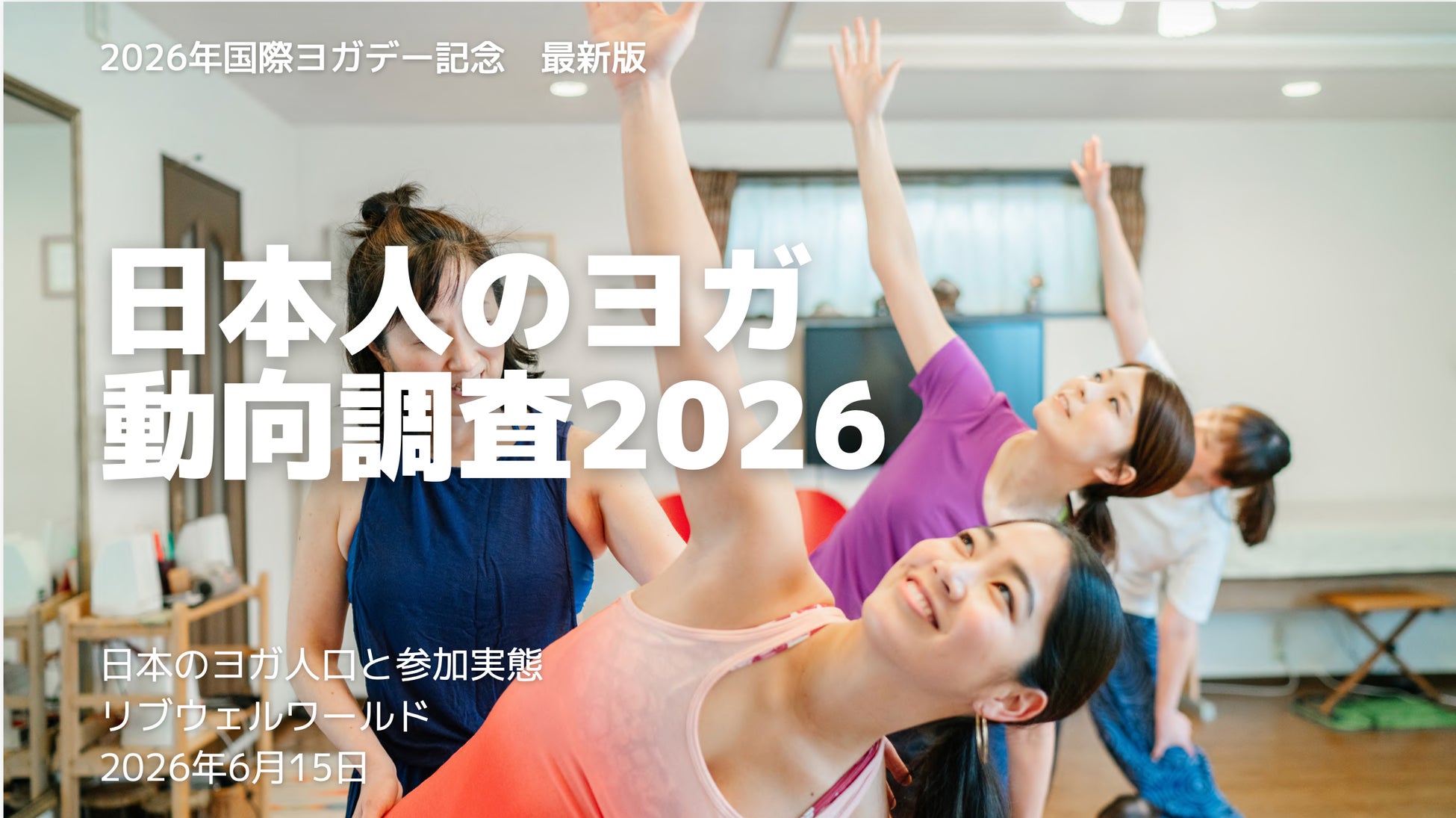 【6月21日は国際ヨガデー】日本人の約10人に1人がヨガ実践者。女性市場は拡大、20代女性が成長を牽引