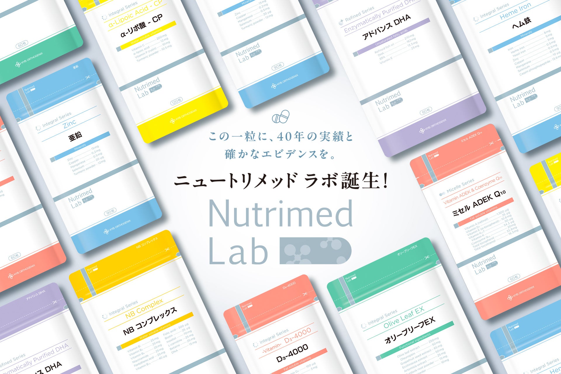 【 新ブランド誕生 】40年の知見を、医療現場へ。　　　　　　　　　　　　　　医療機関専用サプリメントブランド「Nutrimed Lab（ニュートリメッド ラボ）」2026年10月発売開始