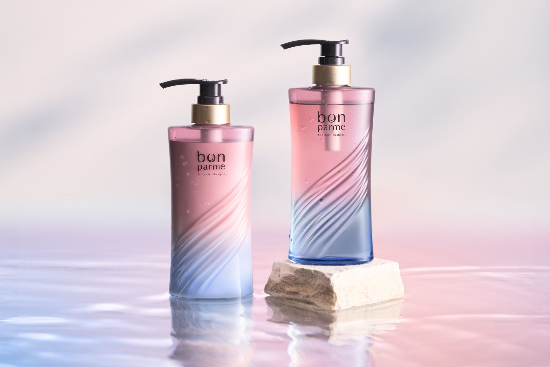 【新発売】広がる髪に、潤い巡る。温泉水ヘアケアbonparmeより新シリーズ「モイスト」誕生。