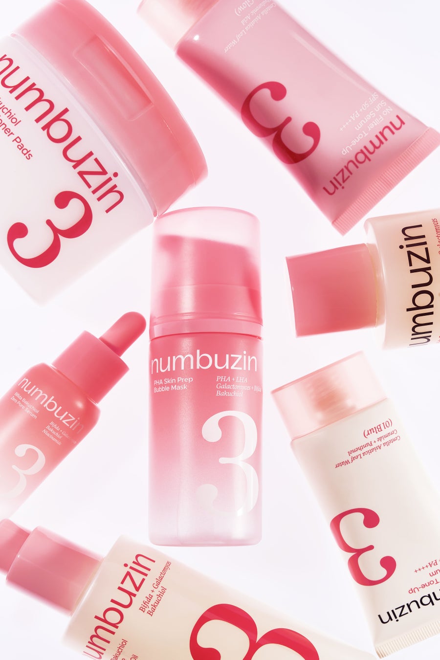 韓国スキンケアブランド「numbuzin（ナンバーズイン）」、先行発売の3番ライン7商品に続き、追加2商品と3番トライアルキットがオフライン店舗にて順次発売開始