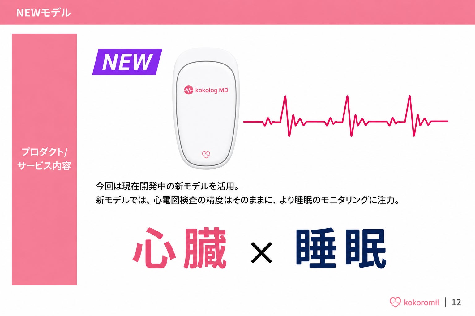「心臓 × 睡眠」を1デバイスで同時可視化。ココロミル、開発中の新モデル『kokolog MD』を用いた初の実証実験に成功