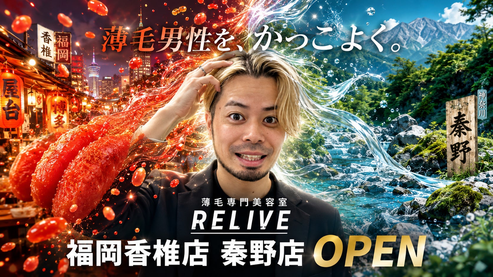 【薄毛専門美容室RELIVE】福岡・香椎エリアと神奈川・秦野エリアに新店舗が同時オープン