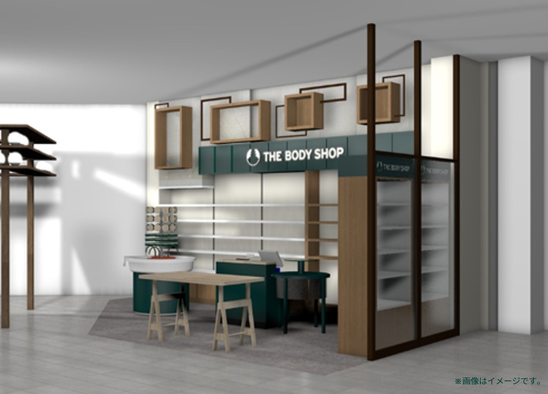 【ザボディショップ】再生可能素材を使用したサステナブルな新店舗を、ルクア大阪に7/16(木)グランドオープン