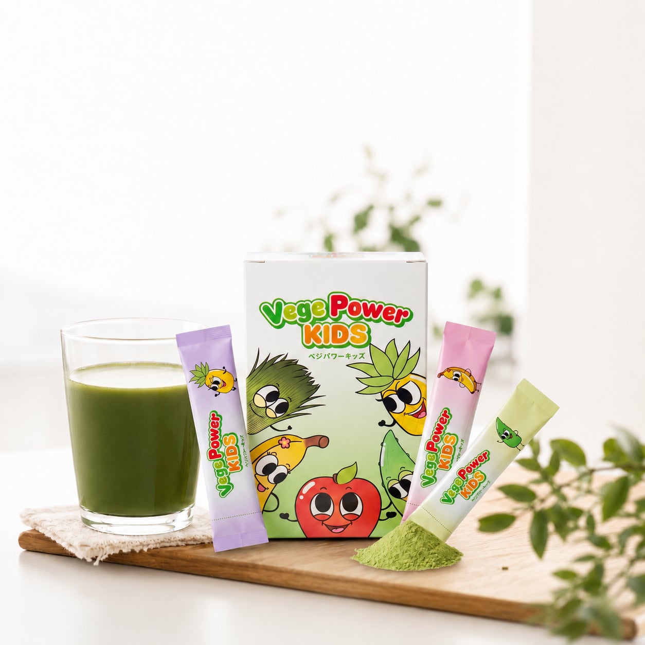 “飲むサラダ”をコンセプトにした子ども向け青汁『Vege Power KIDS』が新発売