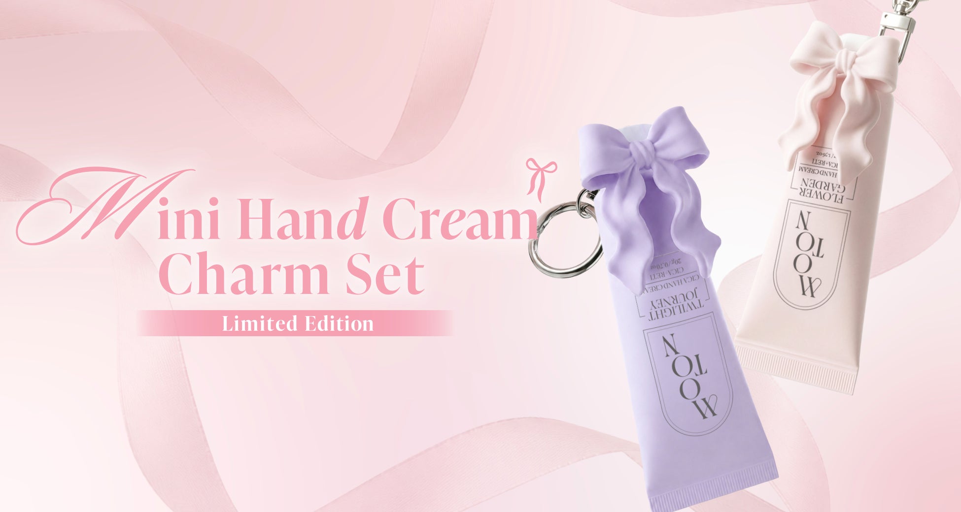 【MOTON】リボンチャーム付きミニハンドクリームが登場！LOFT＆PLAZAで数量限定で発売。