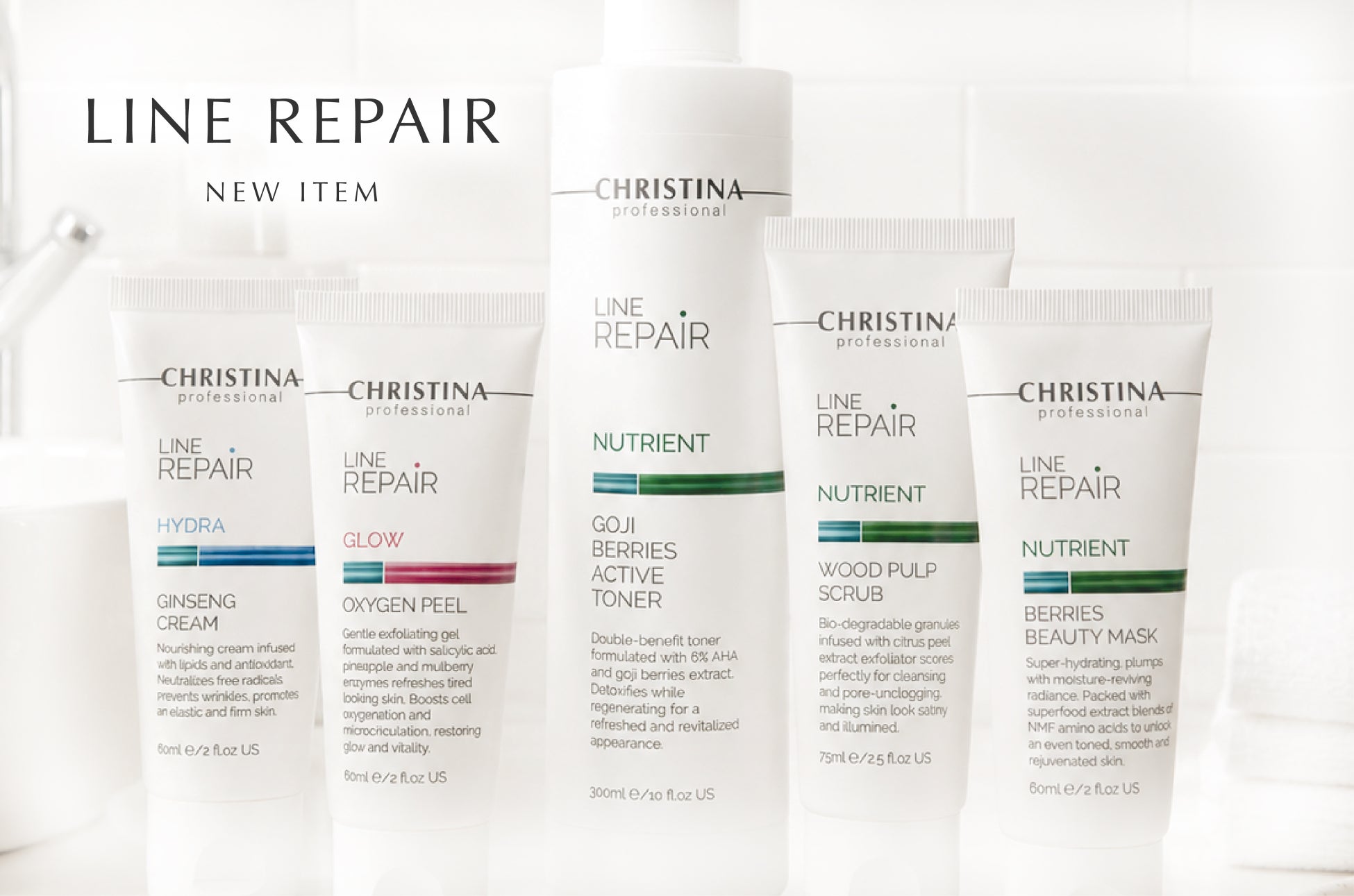 「LINE REPAIR」発売3周年。毎日のスキンケアからスペシャルケアまで、新商品5アイテムが登場。── “もっと身近に、毎日にクリスティーナを。”