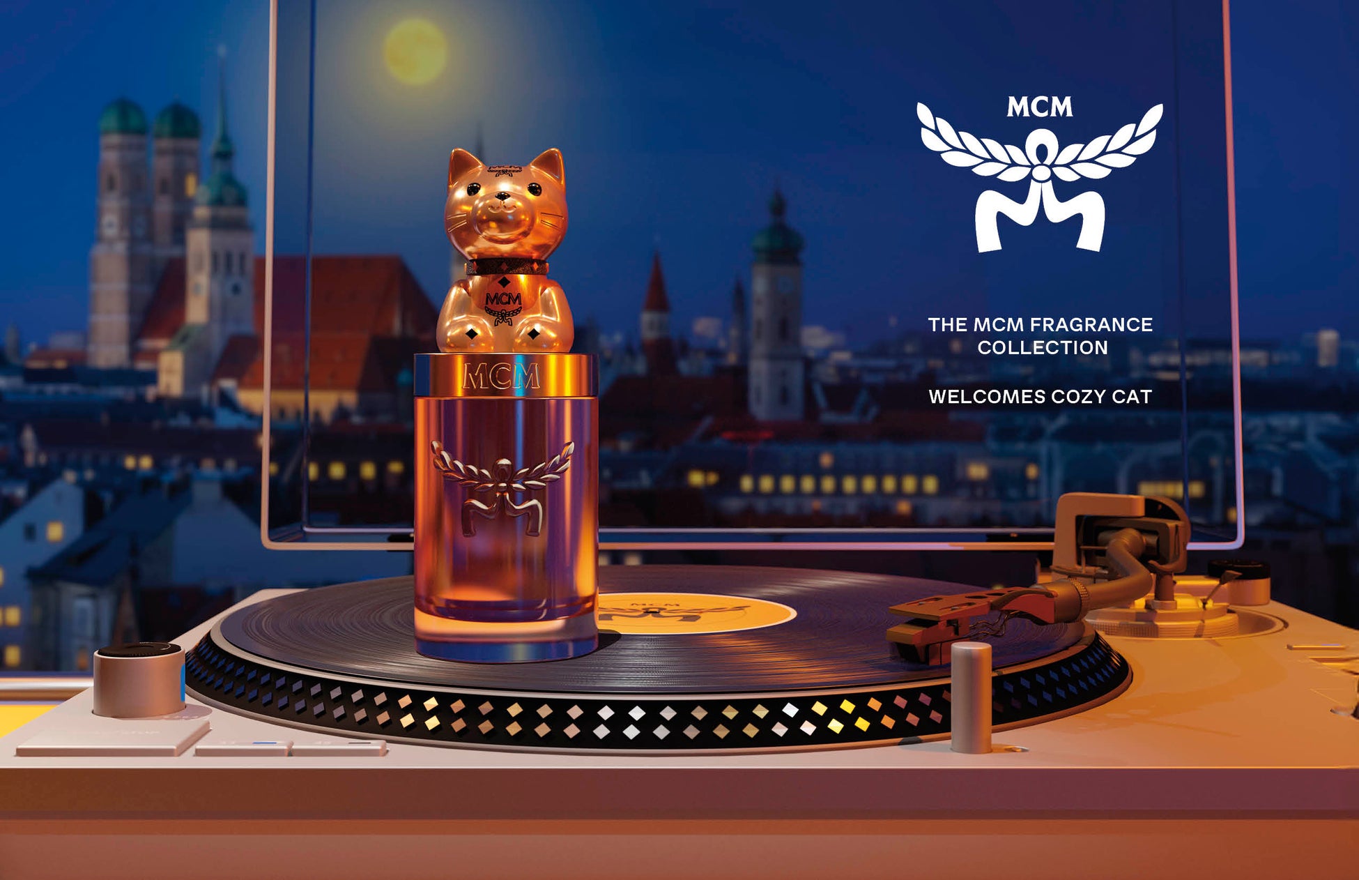 レザーアニマルをモチーフにしたMCMコレクションに新たな仲間「コージー キャット オーデパルファム」が登場