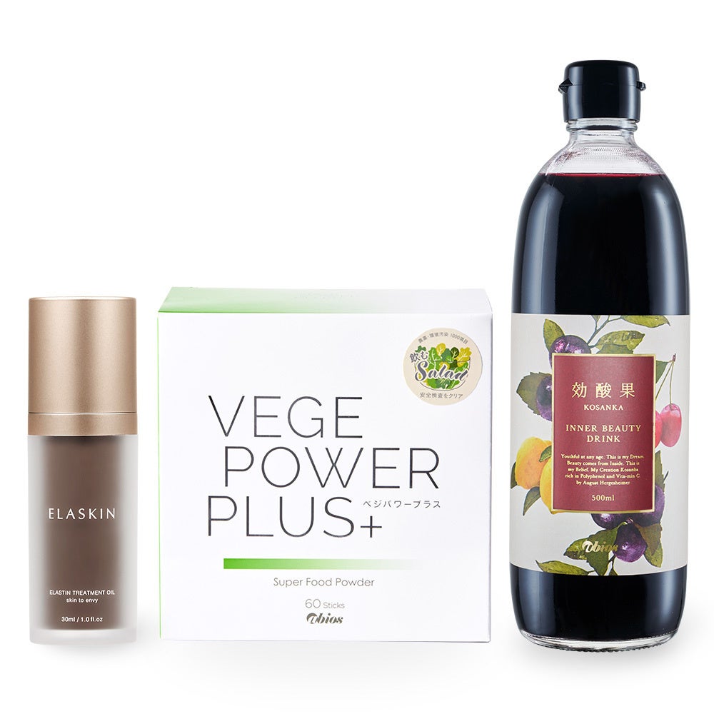 「飲む×塗る×守る」で毎日の美容習慣をトータルに。PureShop × Abios「お得なホームエステセット」3種が新登場