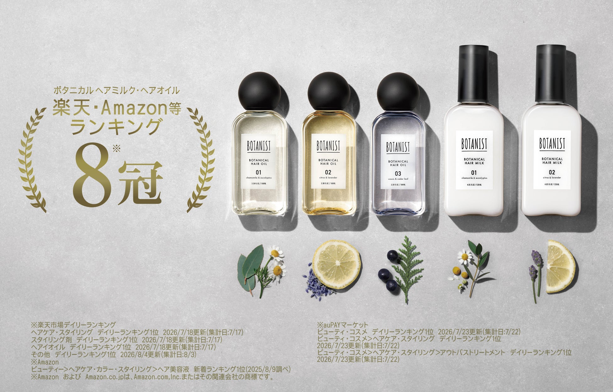 【ランキング合計8冠*1獲得】自宅で低温*2酸熱ケアを叶えるBOTANIST新ヘアオイル＆ミルクが 9月3日（木）より、全国のドラッグストア・バラエティショップにて順次発売開始
