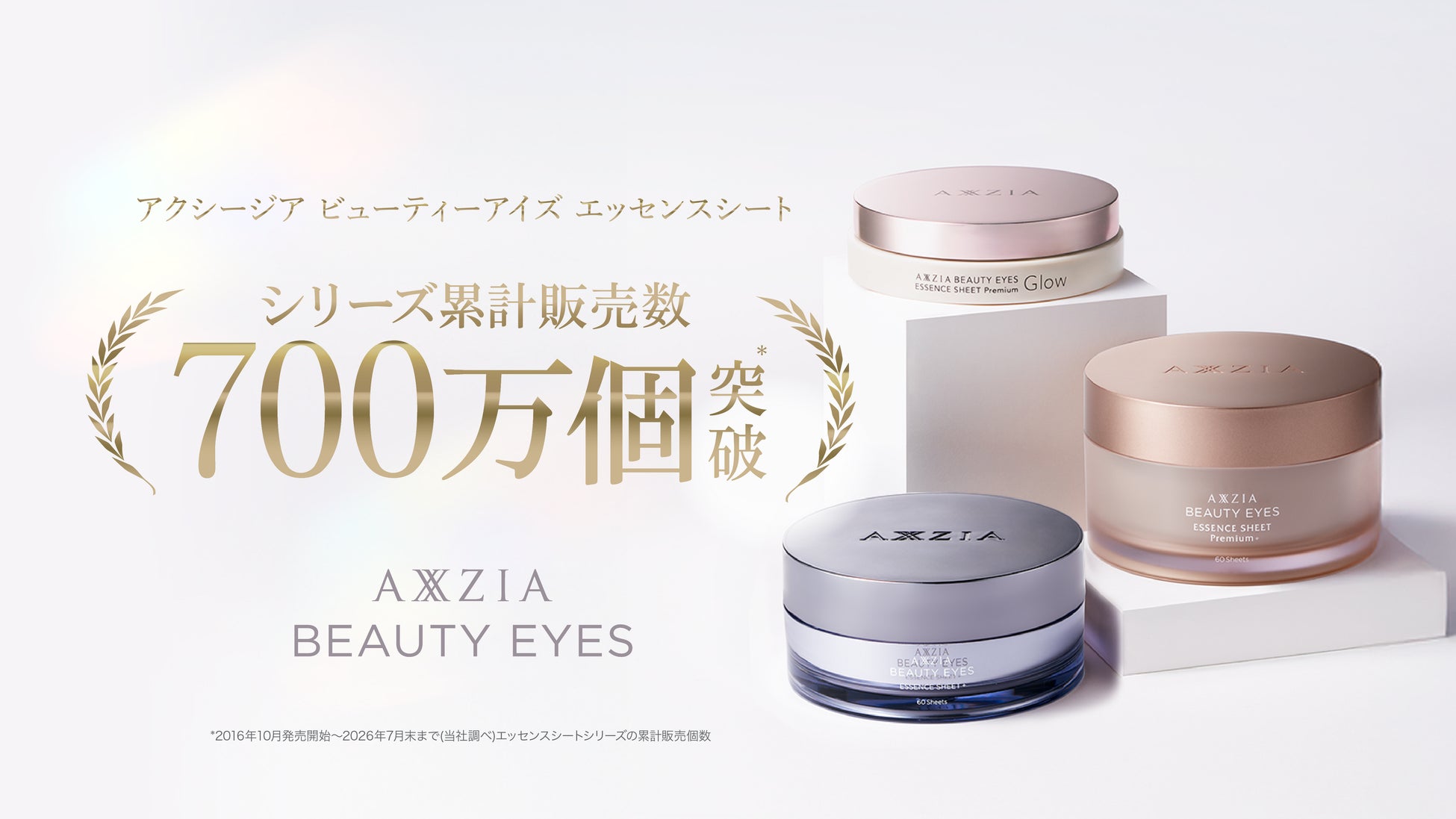 アクシージアの目もとケアシリーズ「アクシージア ビューティーアイズ エッセンスシート」累計販売数700万個*¹を突破！