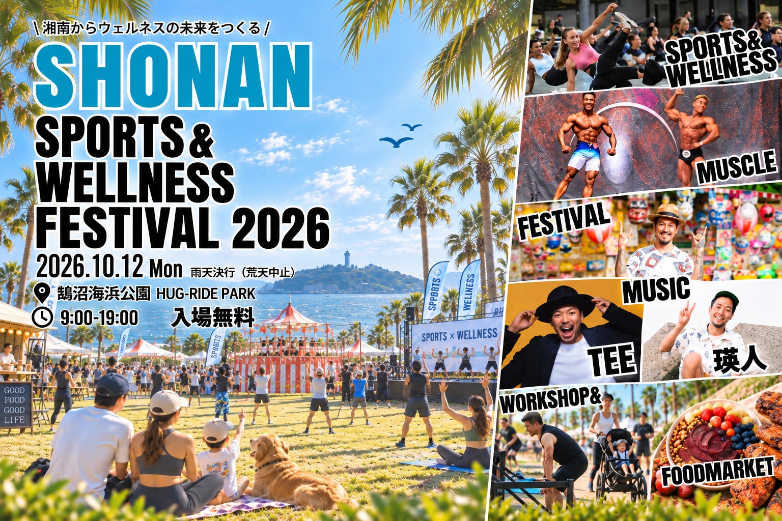 湘南発スポーツ×ウェルネス×音楽×食の一日フェス初開催！